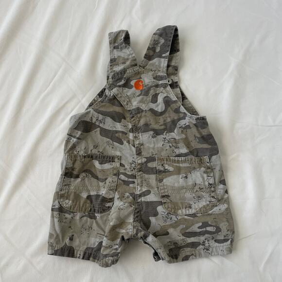 Carhartt Baby Overalls 3M Unisex Camo Logo Outdoors - Picture 1 of 4